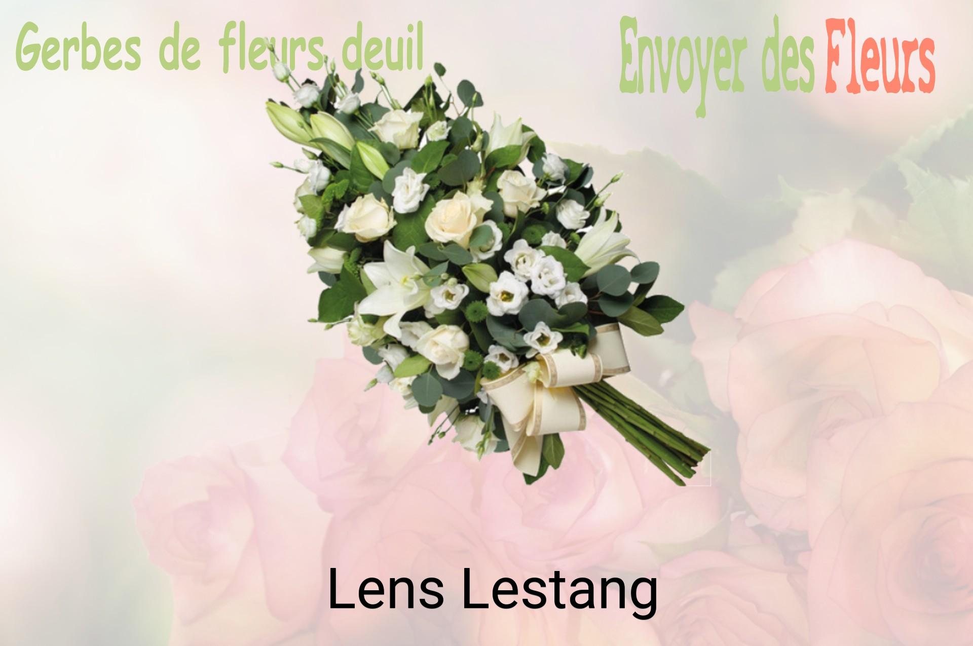 Gerbe de fleurs de deuil livrée à Lens-Lestang